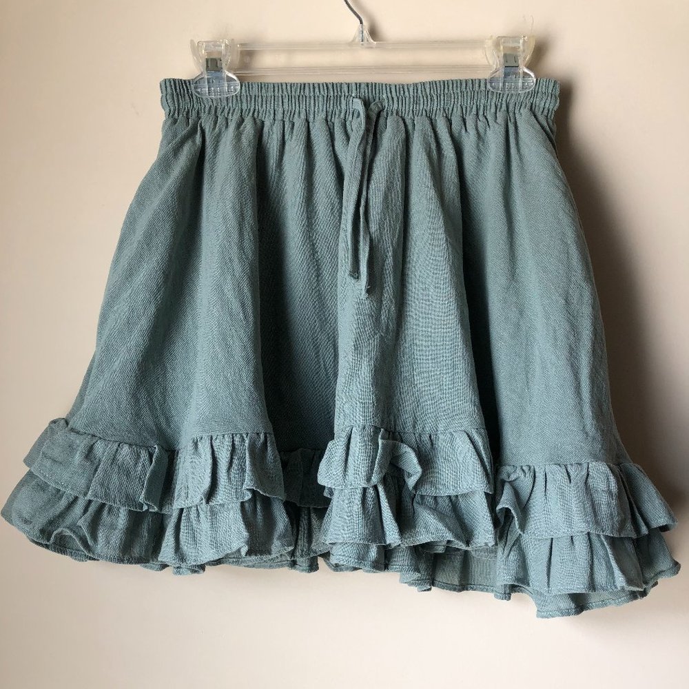 H&M TIERED MINI SHIRT WITH POCKETS